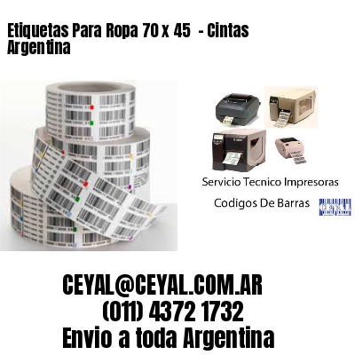 Etiquetas Para Ropa 70 x 45  – Cintas Argentina