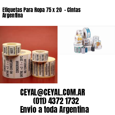 Etiquetas Para Ropa 75 x 20  – Cintas Argentina