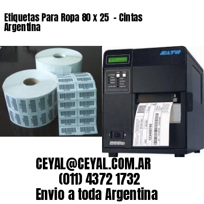 Etiquetas Para Ropa 80 x 25  – Cintas Argentina