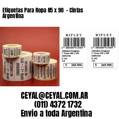 Etiquetas Para Ropa 85 x 90  – Cintas Argentina