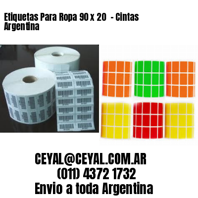 Etiquetas Para Ropa 90 x 20  – Cintas Argentina