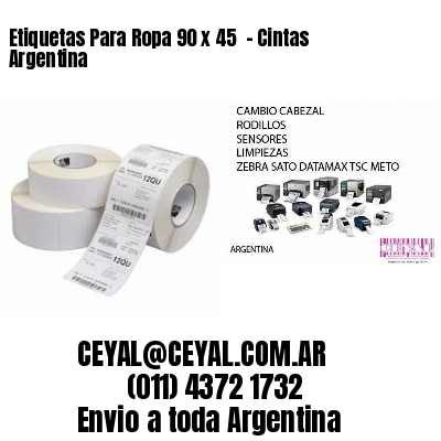 Etiquetas Para Ropa 90 x 45  – Cintas Argentina