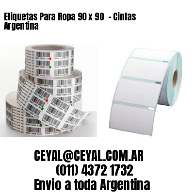 Etiquetas Para Ropa 90 x 90  – Cintas Argentina