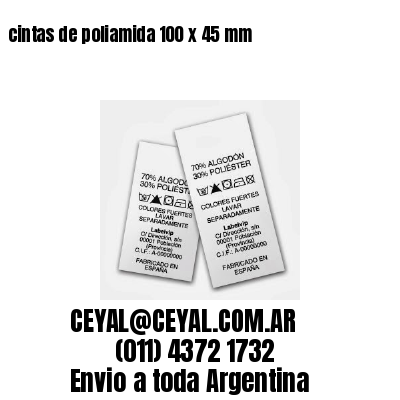cintas de poliamida 100 x 45 mm