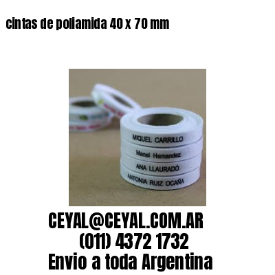 cintas de poliamida 40 x 70 mm