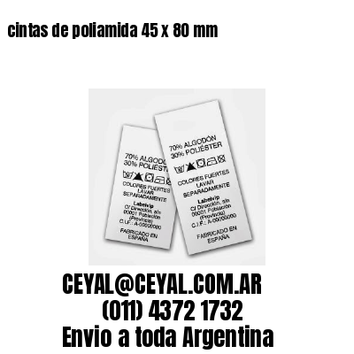 cintas de poliamida 45 x 80 mm