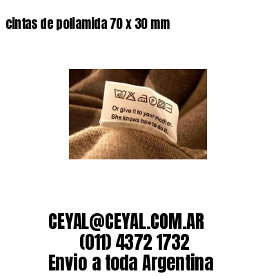 cintas de poliamida 70 x 30 mm