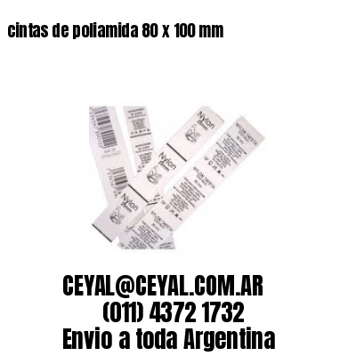 cintas de poliamida 80 x 100 mm