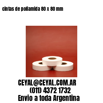 cintas de poliamida 80 x 80 mm