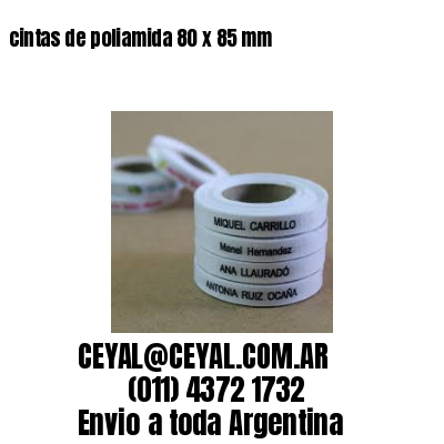 cintas de poliamida 80 x 85 mm
