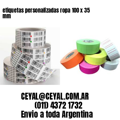 etiquetas personalizadas ropa 100 x 35 mm
