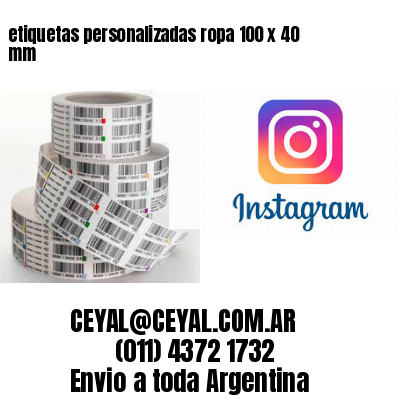 etiquetas personalizadas ropa 100 x 40 mm