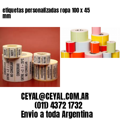 etiquetas personalizadas ropa 100 x 45 mm