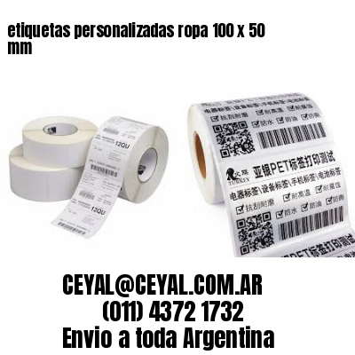 etiquetas personalizadas ropa 100 x 50 mm