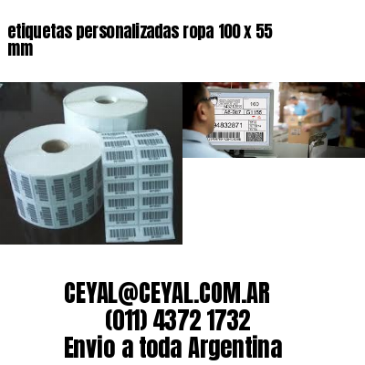 etiquetas personalizadas ropa 100 x 55 mm