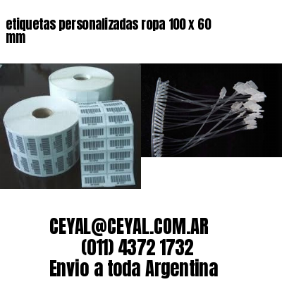 etiquetas personalizadas ropa 100 x 60 mm