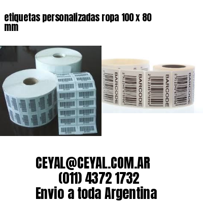 etiquetas personalizadas ropa 100 x 80 mm