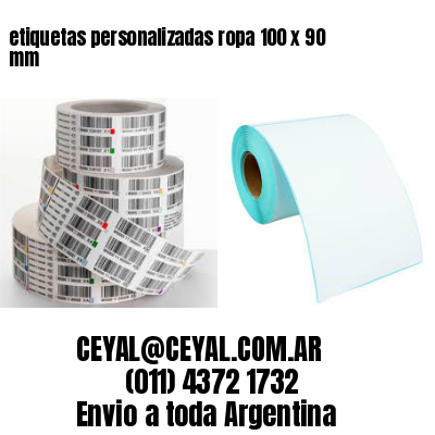 etiquetas personalizadas ropa 100 x 90 mm
