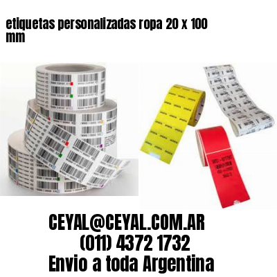 etiquetas personalizadas ropa 20 x 100 mm