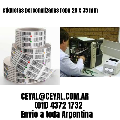 etiquetas personalizadas ropa 20 x 35 mm
