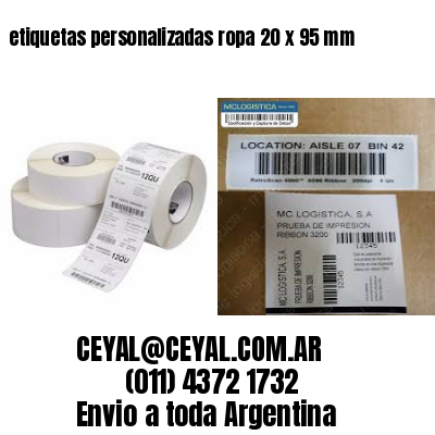 etiquetas personalizadas ropa 20 x 95 mm