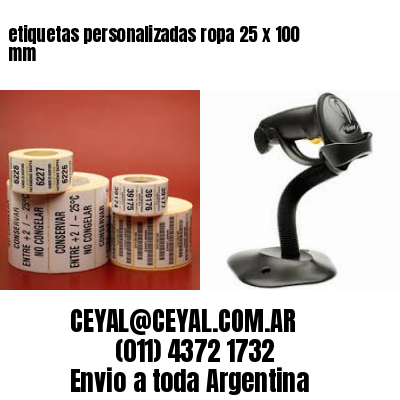 etiquetas personalizadas ropa 25 x 100 mm