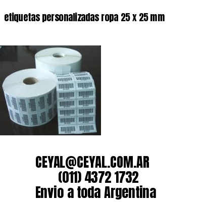 etiquetas personalizadas ropa 25 x 25 mm