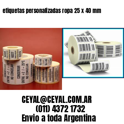 etiquetas personalizadas ropa 25 x 40 mm
