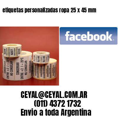 etiquetas personalizadas ropa 25 x 45 mm