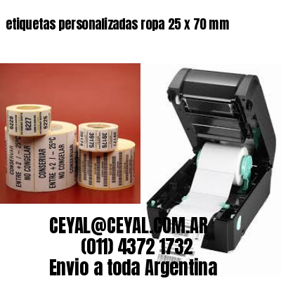 etiquetas personalizadas ropa 25 x 70 mm