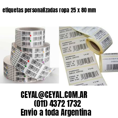 etiquetas personalizadas ropa 25 x 80 mm