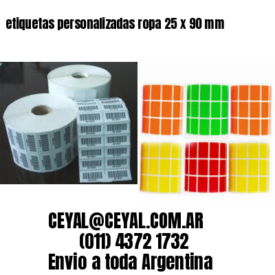 etiquetas personalizadas ropa 25 x 90 mm