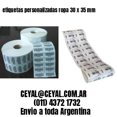 etiquetas personalizadas ropa 30 x 35 mm