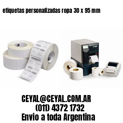 etiquetas personalizadas ropa 30 x 95 mm