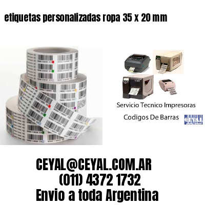 etiquetas personalizadas ropa 35 x 20 mm
