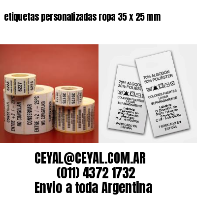 etiquetas personalizadas ropa 35 x 25 mm