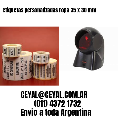 etiquetas personalizadas ropa 35 x 30 mm