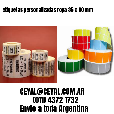 etiquetas personalizadas ropa 35 x 60 mm