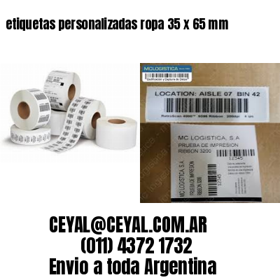 etiquetas personalizadas ropa 35 x 65 mm
