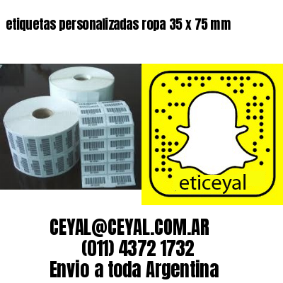etiquetas personalizadas ropa 35 x 75 mm