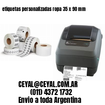etiquetas personalizadas ropa 35 x 90 mm