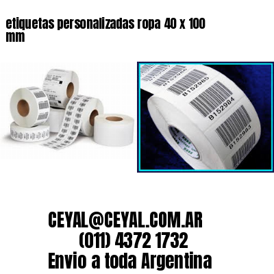 etiquetas personalizadas ropa 40 x 100 mm