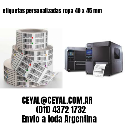 etiquetas personalizadas ropa 40 x 45 mm