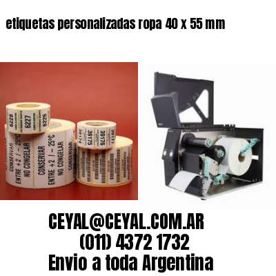 etiquetas personalizadas ropa 40 x 55 mm