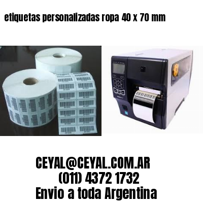 etiquetas personalizadas ropa 40 x 70 mm