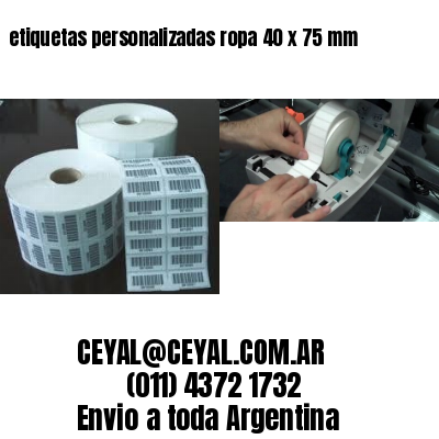 etiquetas personalizadas ropa 40 x 75 mm
