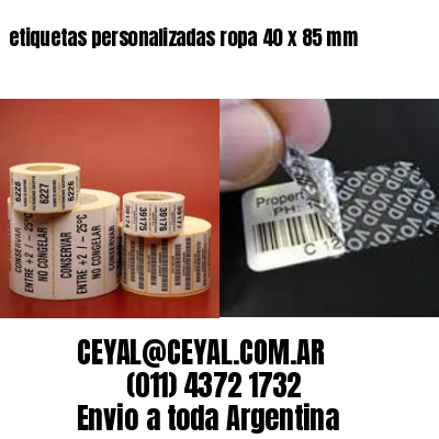 etiquetas personalizadas ropa 40 x 85 mm