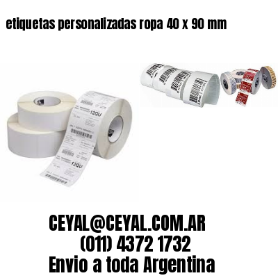 etiquetas personalizadas ropa 40 x 90 mm