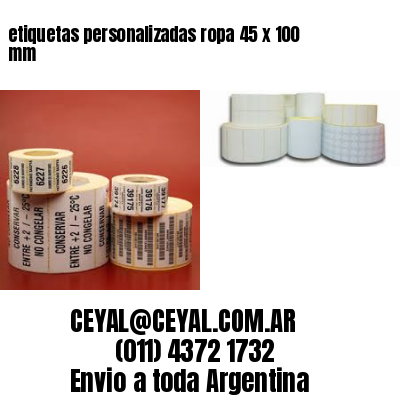 etiquetas personalizadas ropa 45 x 100 mm