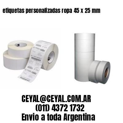 etiquetas personalizadas ropa 45 x 25 mm